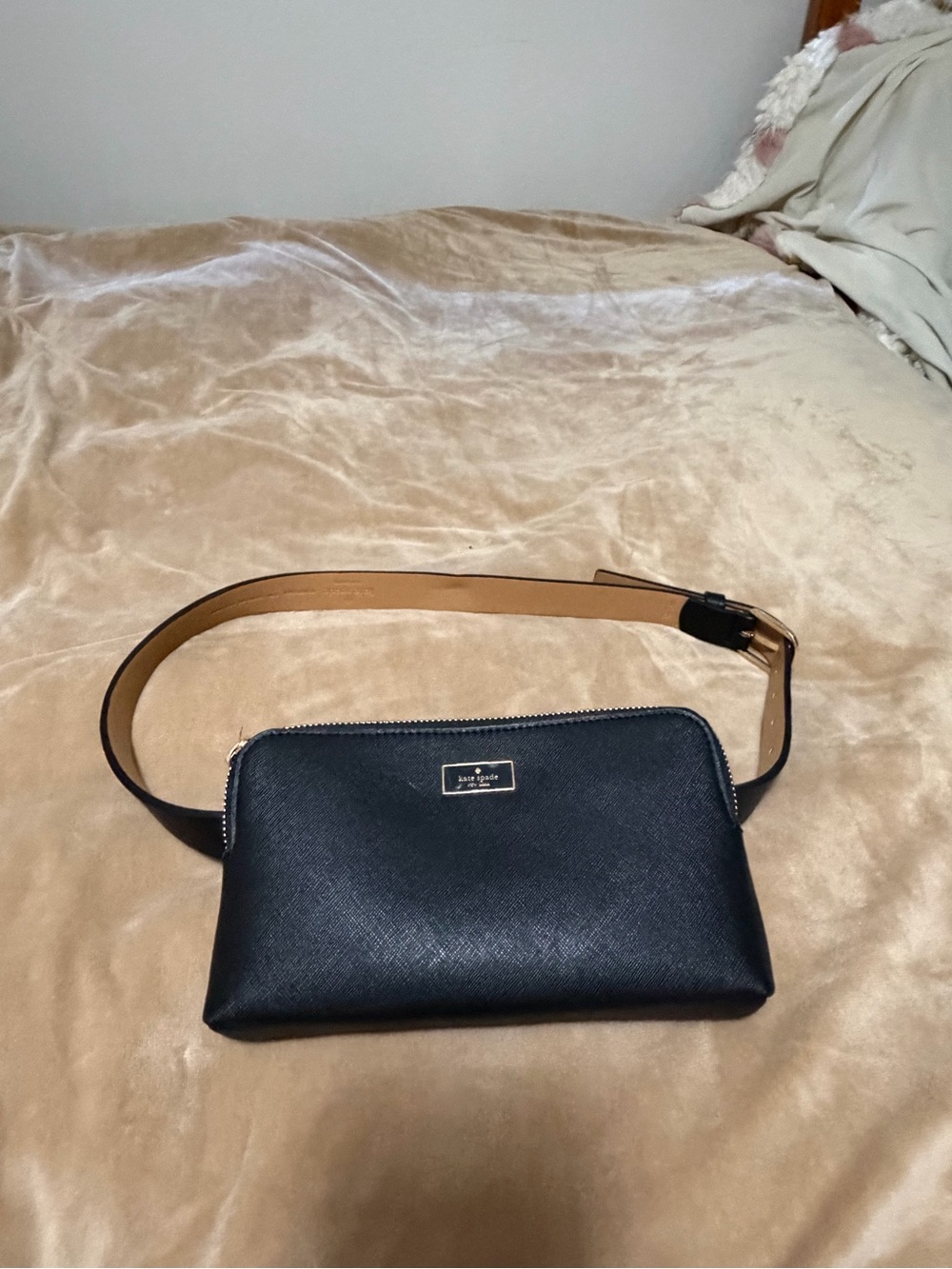 kate spade Black Leather Belt Bag Fanny Pack